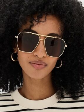 AIRE Asteroid Gold Framed Sunglasses